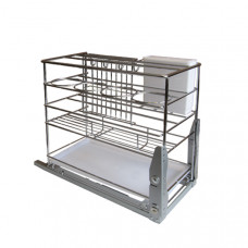 Корзина 300мм 3-уров.K6PTJ025P ALBA 240х452х422мм, с доводчиком
