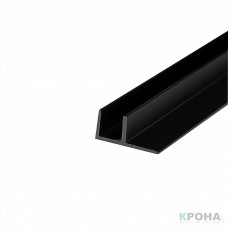Планка 1080 угловая универ.  6мм (черная)